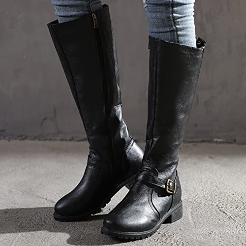 Womens Sandals, Winter Boots for Women Womens Slides Boots Zip Up Boots Sexy Heels Leather Summer Boots Women Ankle Boots Black