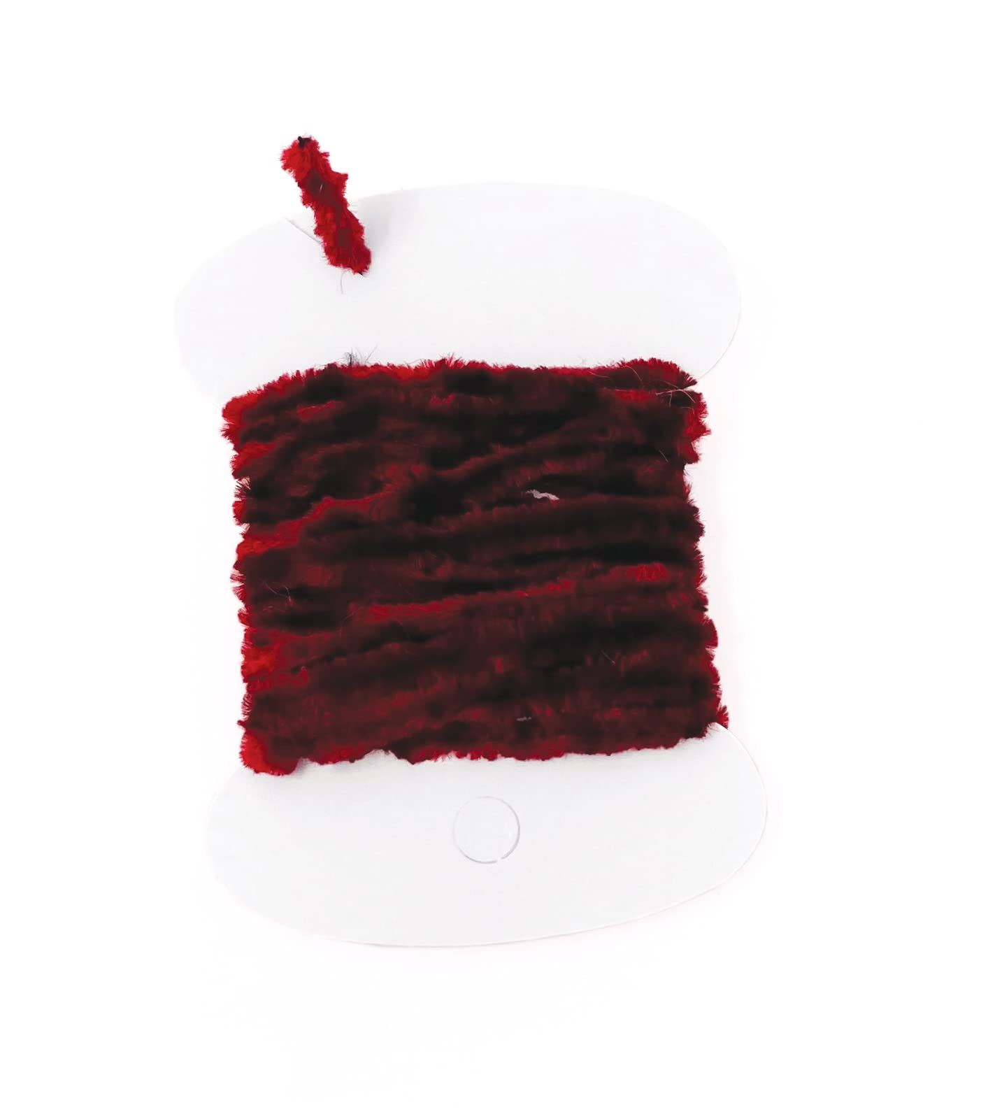 Angler Rayon Chenille Fly Tying Materials - Fly Tying Thread for Tying Flies - Fly Fishing Accessories for Fly Fishing Kit - Many Colors - (2 Yards) (Burgundy, Medium)