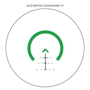 Primary Arms SLX 3X MicroPrism with Green Illuminated ACSS Raptor 7.62x39/300AAC Reticle - Yard