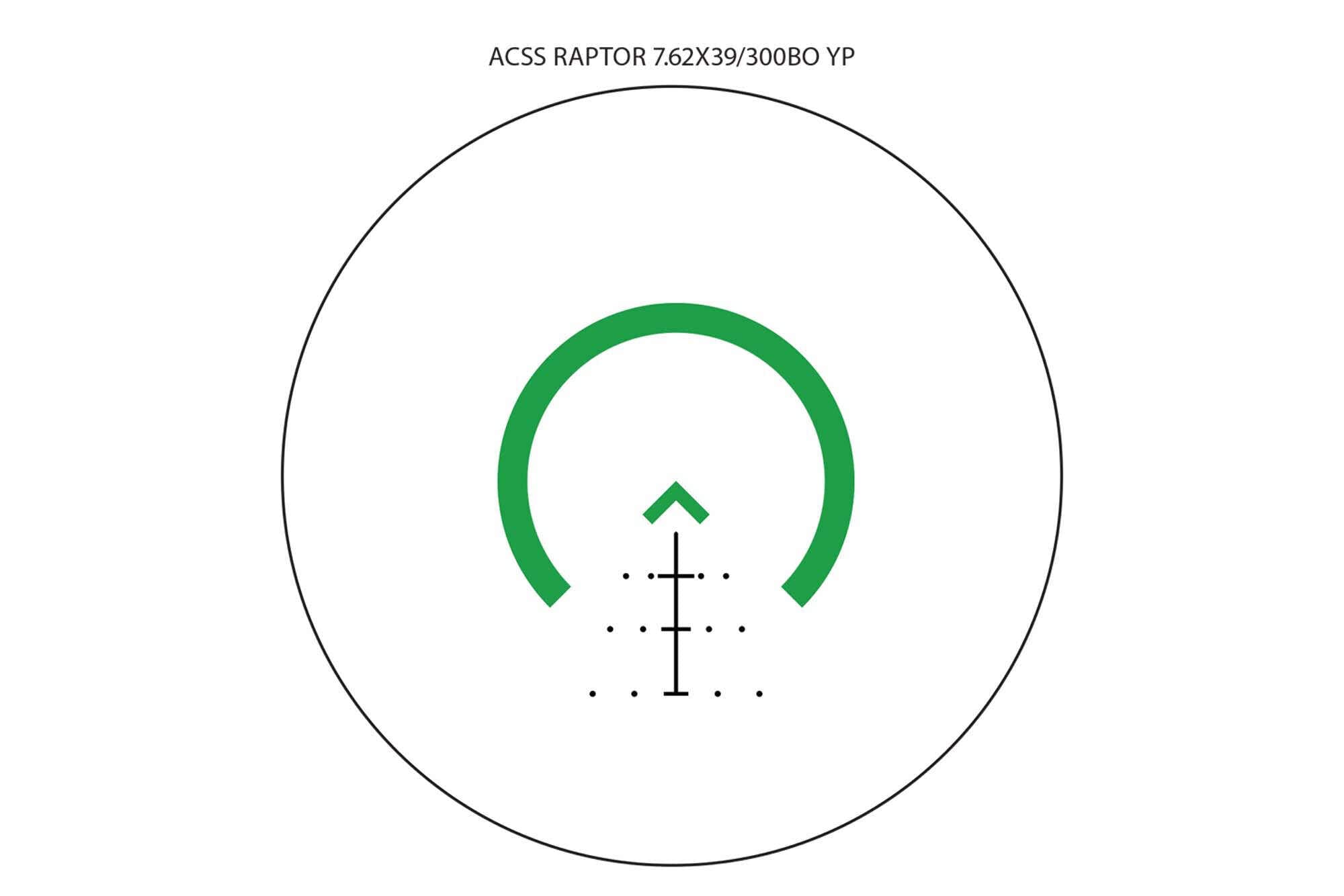 Primary Arms SLX 3X MicroPrism with Green Illuminated ACSS Raptor 7.62x39/300AAC Reticle - Yard