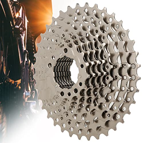 CCYLEZ Bike Freewheel, Ultra Light Series 10 Speed Cassette Threaded Type Hub Bike Accessories for Mountain Bicycle Road Bike