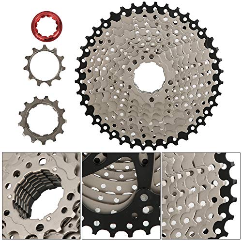 CCYLEZ Bike Freewheel, Ultra Light Series 10 Speed Cassette Alloy Ultralight Freewheel Bicycle Accessory for Mountain Bicycle Road Bike