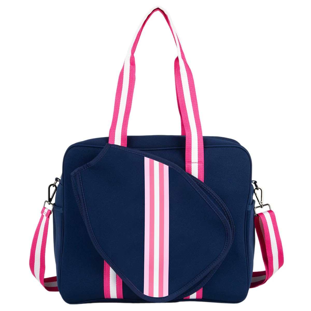 Queen of the Court - Brooklyn Pickleball Bag - Pickleball Bags Women, Pickle Ball Bag, Pickleball Case, Pickleball Tote Bag, Pickelball Bag, Pickle Ball Bag for Women (Blue/Pink)