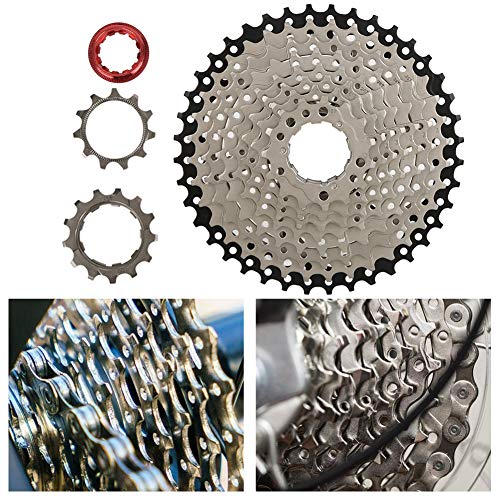 CCYLEZ Bike Freewheel, Ultra Light Series 10 Speed Cassette Alloy Ultralight Freewheel Bicycle Accessory for Mountain Bicycle Road Bike