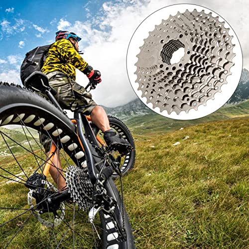 CCYLEZ Bike Freewheel, Ultra Light Series 10 Speed Cassette Threaded Type Hub Bike Accessories for Mountain Bicycle Road Bike