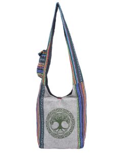 the collection royal graphic crossbody bag for women, boho purse, boho bag, hippie bag, hippie purse, cloth purse for women