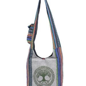 THE COLLECTION ROYAL Graphic Crossbody Bag for Women, Boho Purse, Boho Bag, Hippie Bag, Hippie Purse, Cloth Purse for Women