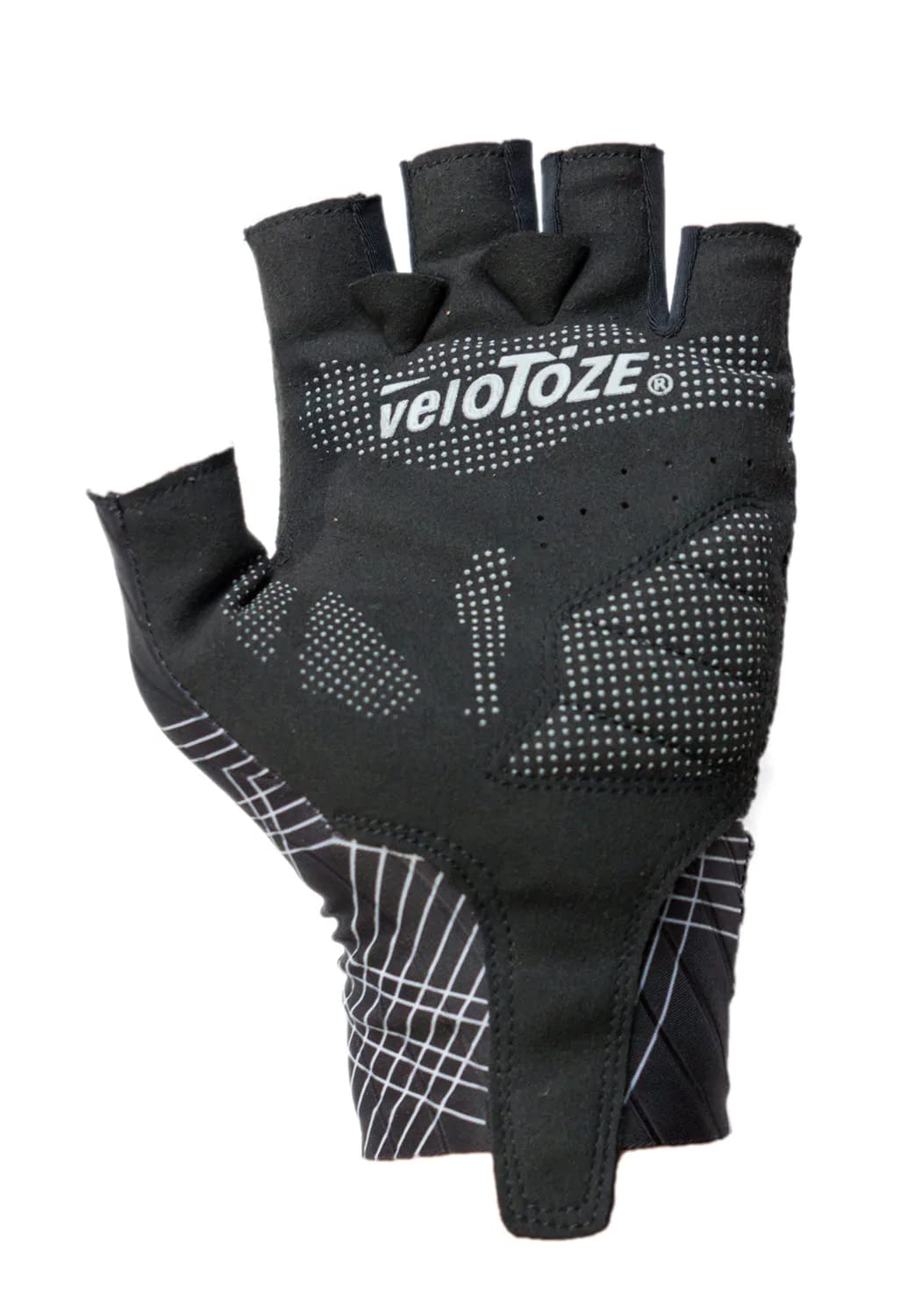 veloToze Aero Cycling Gloves Gel Padded Palm for Comfort - Aero Fabric Reduces Drag - Gloves for Men and Women’s Bike Racing (White, Large)