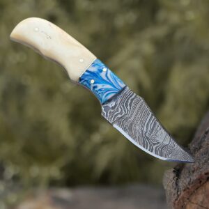 KNIFEIFY skinner fixed blade Knife: Handcrafted Elegance with Bone Handle - Perfect for Collectors and Outdoor Enthusiasts (CAMEL BONE)