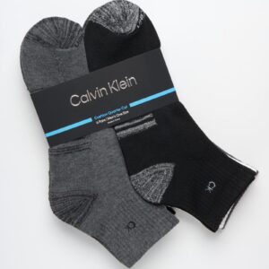 Calvin Klein Men's Quarter Socks - 6 Pack Soft Cushioned Athletic Ankle Socks for Men - Breathable Men's Sports Socks, Size 7-12, Black/White/Grey