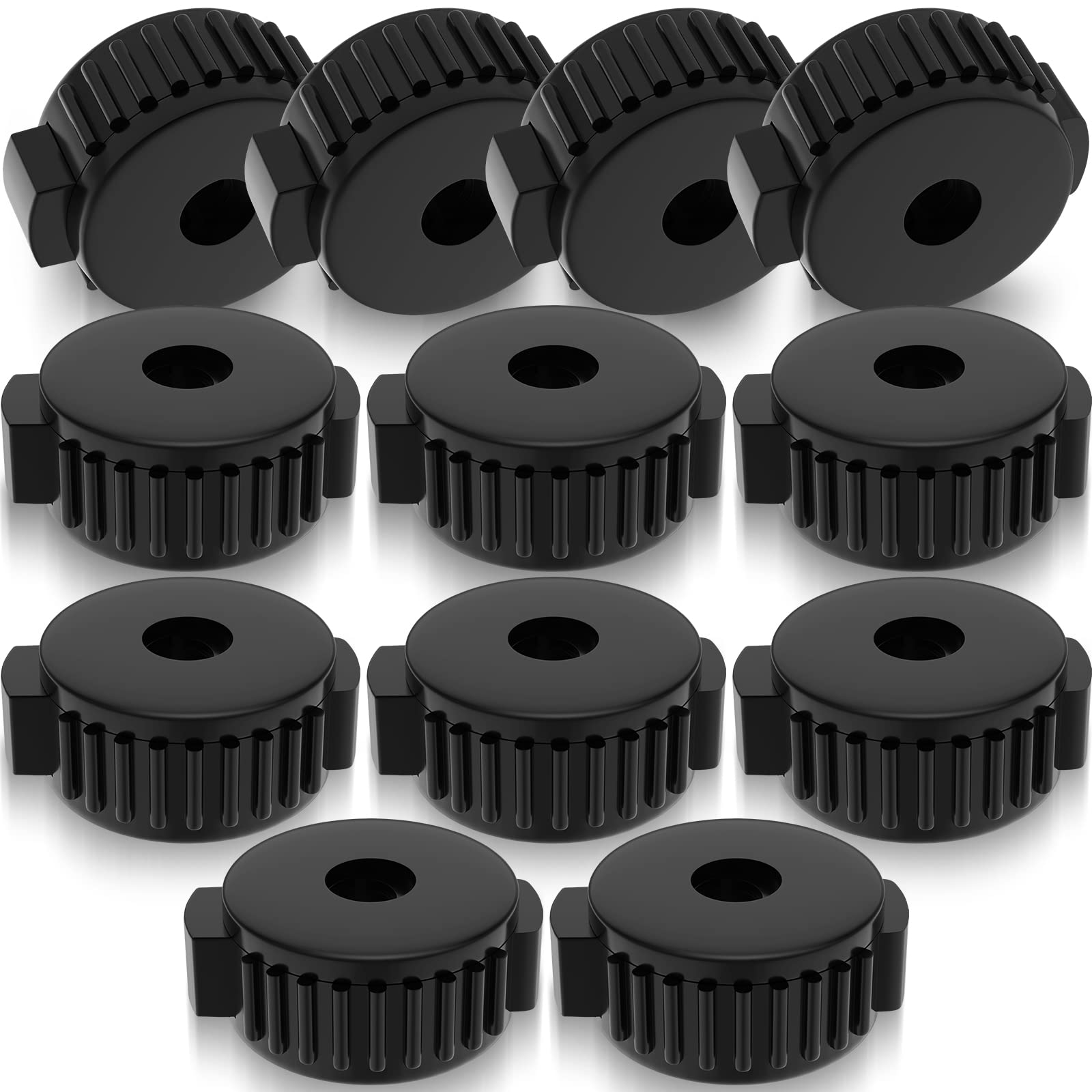 12 Pcs Plastic Cymbal Nuts for Percussion Drum Kit, 8 mm Cymbal Mate rapid Release Cymbal Topper for Percussion Replacement Parts Accessories