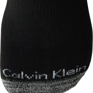 Calvin Klein Men's Quarter Socks - 6 Pack Soft Cushioned Athletic Ankle Socks for Men - Breathable Men's Sports Socks, Size 7-12, Black/White/Grey