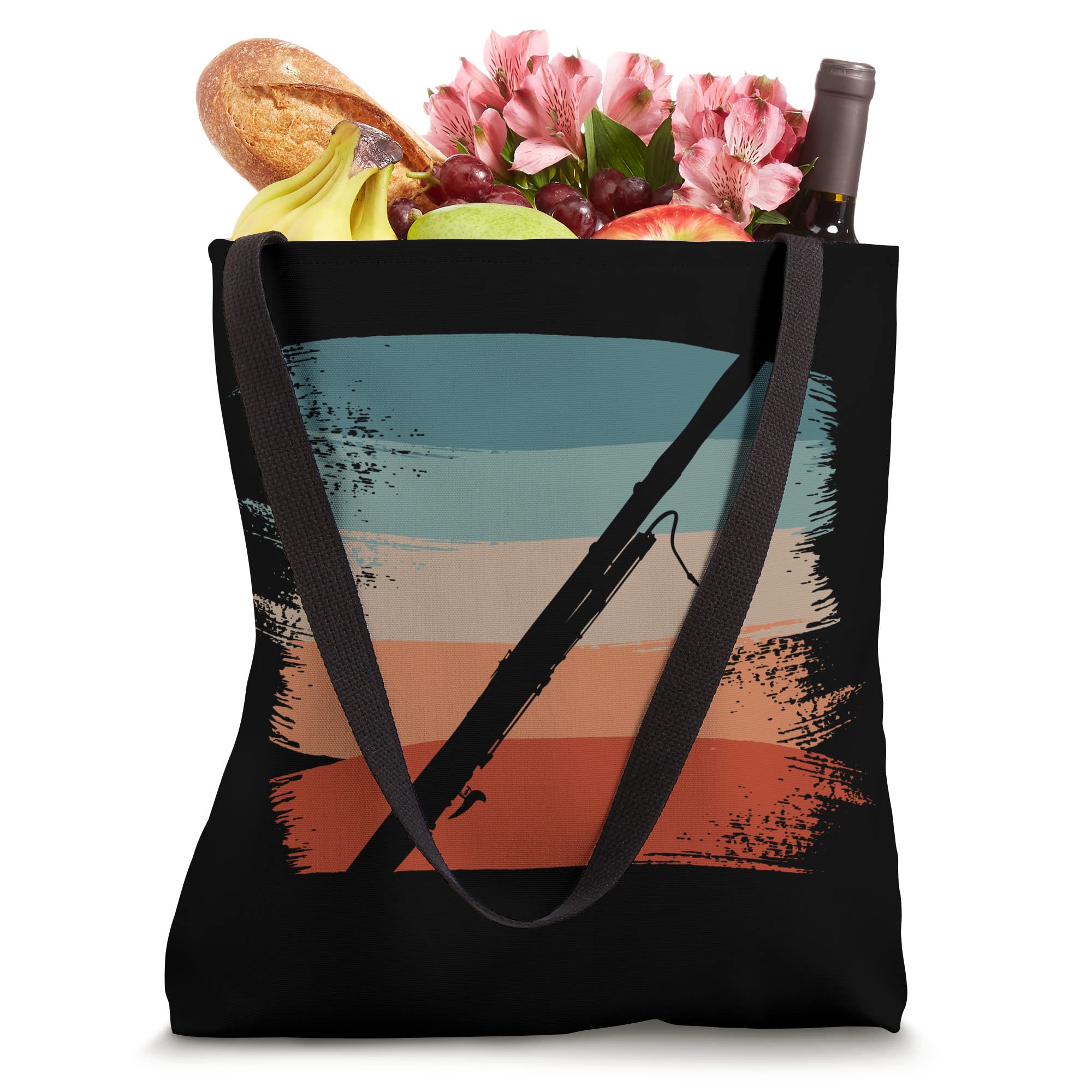 Retro Vintage Classic Bassoon Player Instrument Tote Bag