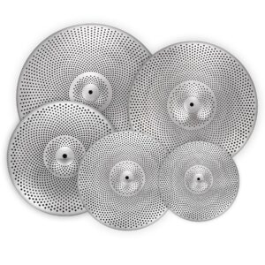 low volume cymbal pack silver mute cymbal 14"/16"/18"/20" 5 pieces drum cymbal set