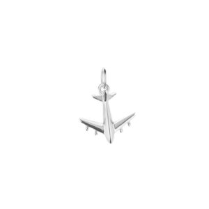 Jet Set Candy Sterling Silver Mini Airplane Travel Charm