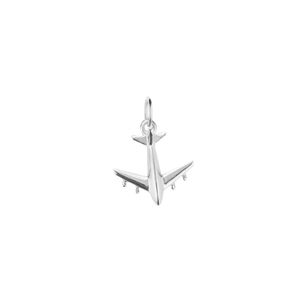 Jet Set Candy Sterling Silver Mini Airplane Travel Charm