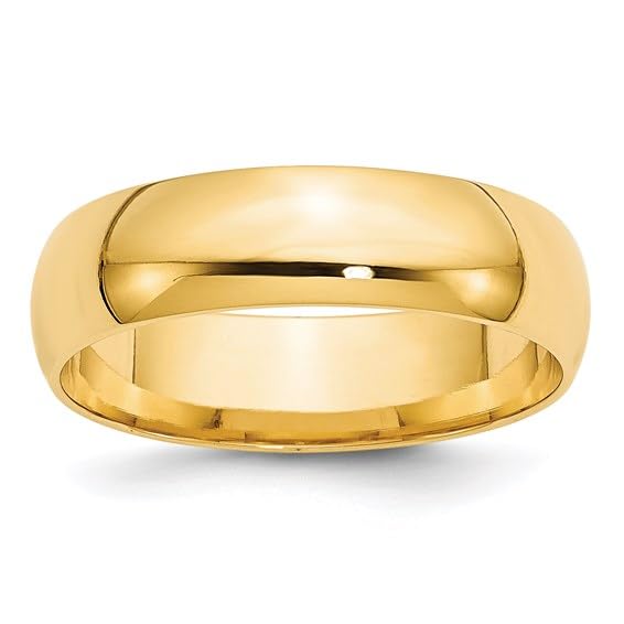 Comfort Fit 14K Yellow Gold 2mm 3mm 4mm 5mm 6mm 7mm 8mm Men's Women's Wedding Band Ring Sizes Thumb Midi Stacking Cigar Band (7, 2)