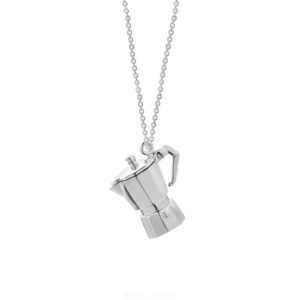 Jet Set Candy Sterling Silver Italian Espresso Pot Travel Charm