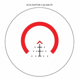 Primary Arms SLX 3X MicroPrism with Red Illuminated ACSS Raptor 5.56/.308 Reticle - Yard - FDE