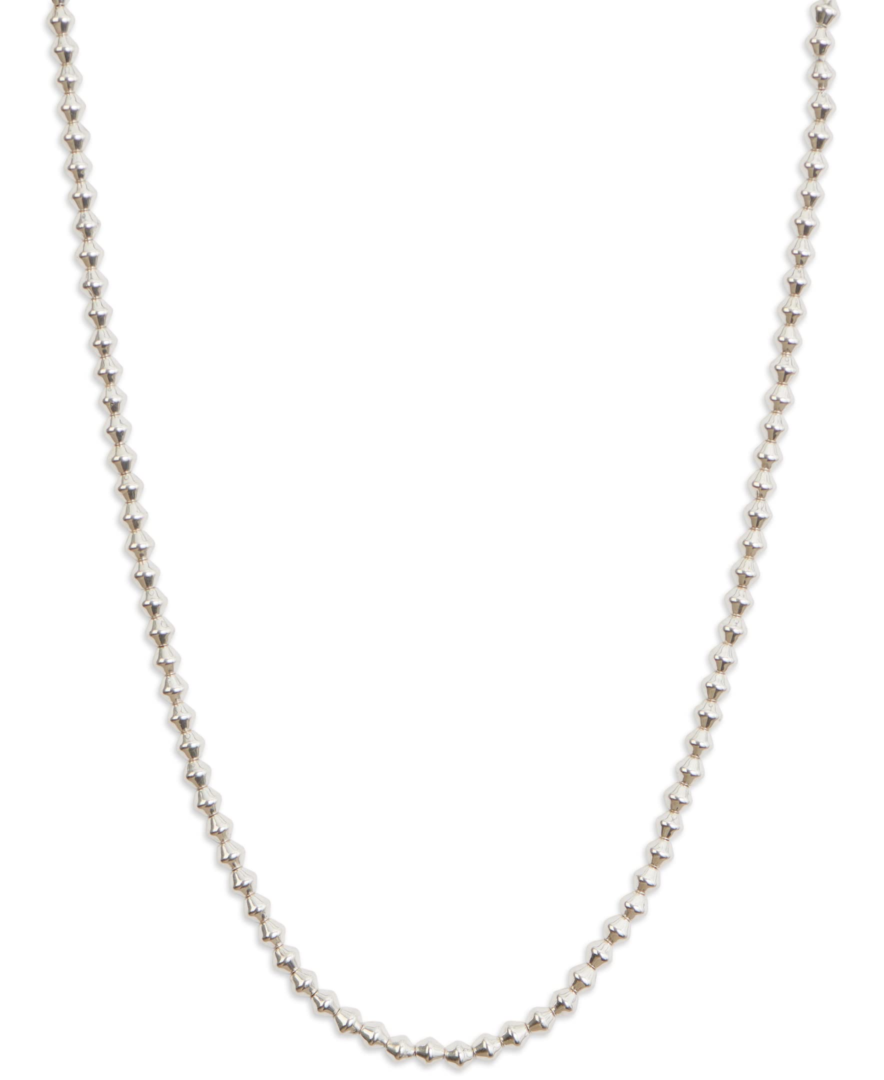 Lucky Brand Beaded Collar Necklace,Silver,One Size