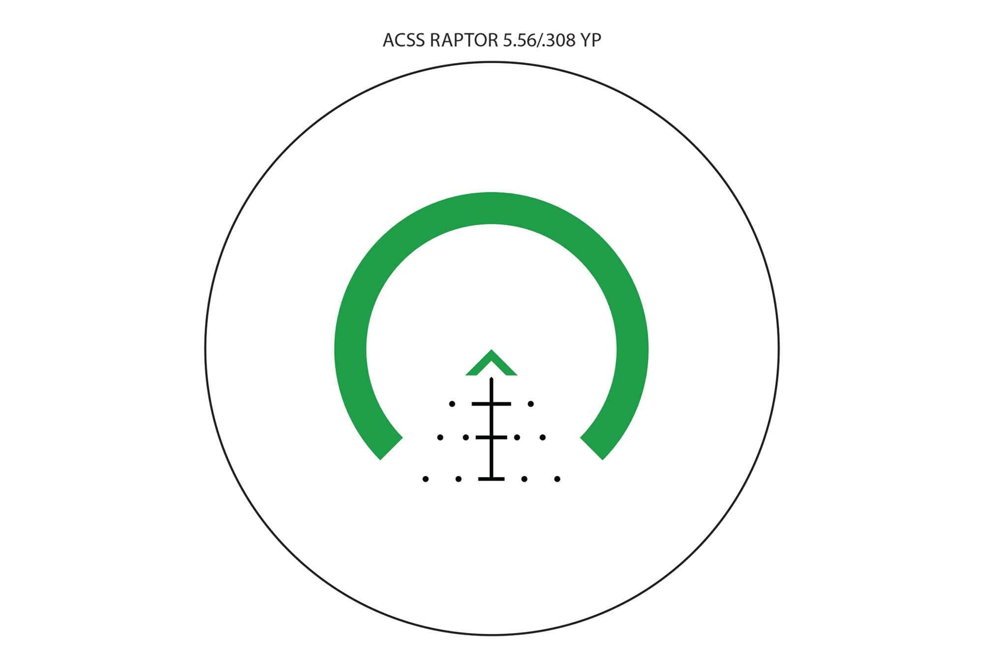 Primary Arms SLX 3X MicroPrism with Green Illuminated ACSS Raptor 5.56/.308 Reticle - Yard