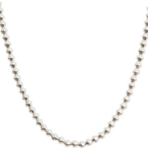 Lucky Brand Beaded Collar Necklace,Silver,One Size