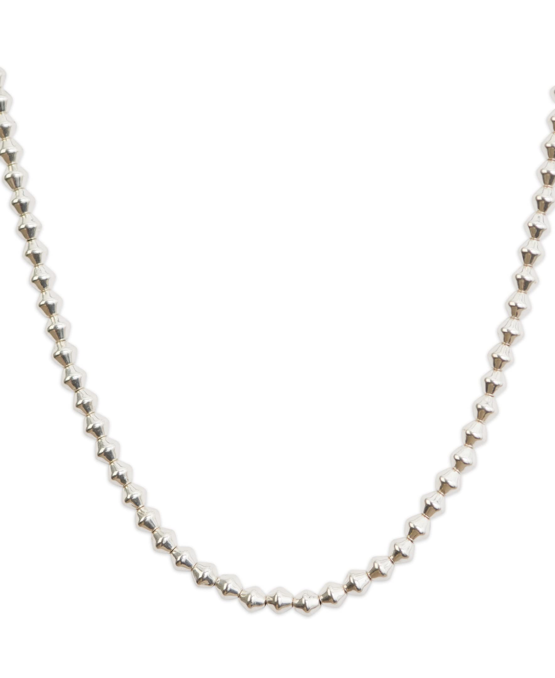 Lucky Brand Beaded Collar Necklace,Silver,One Size