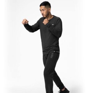 Hayabusa Men's Long Sleeve Training Shirt - Black, X-Large