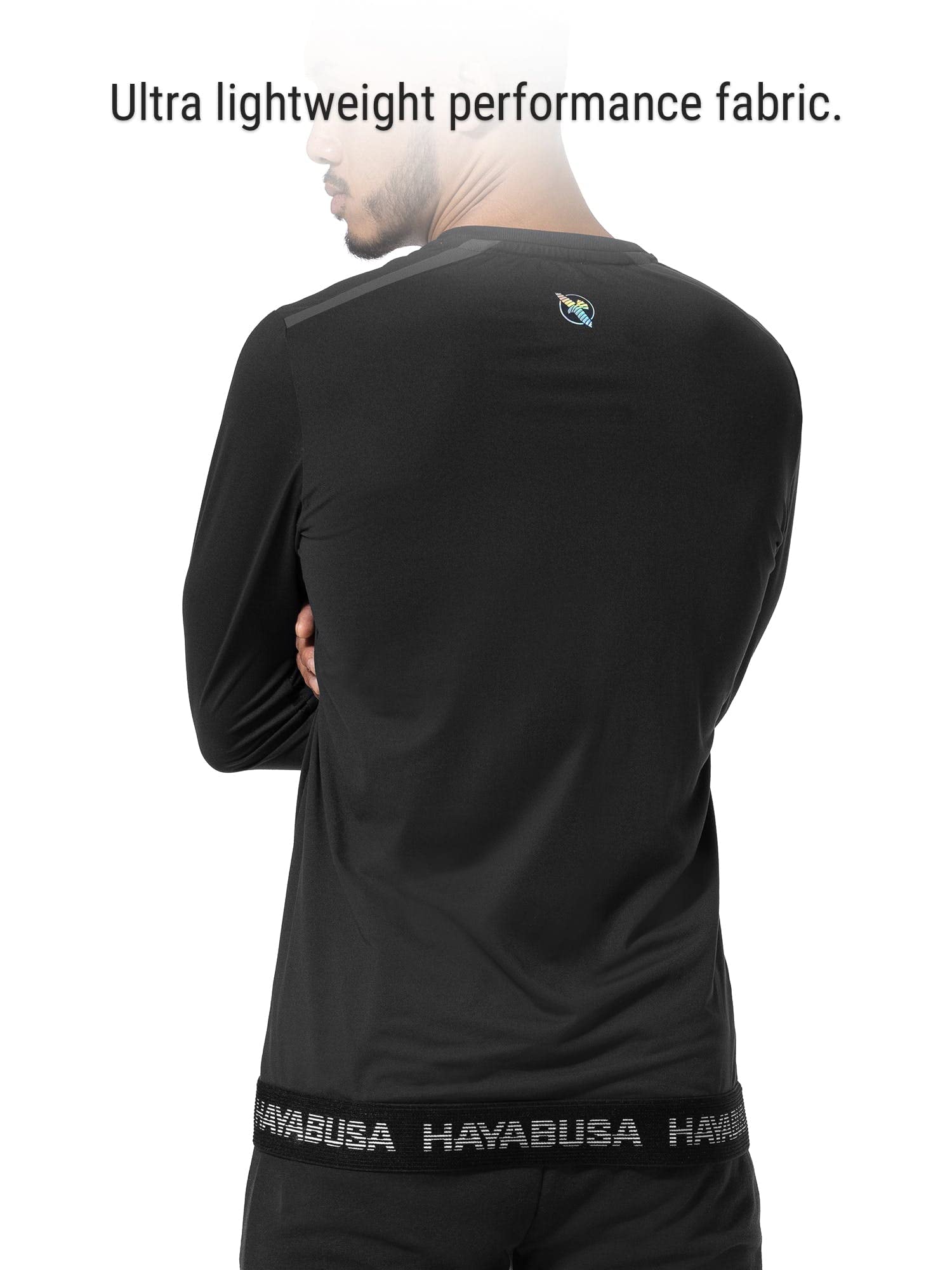 Hayabusa Men's Long Sleeve Training Shirt - Black, X-Large