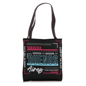 retro argentina city - vintage buenos aires tote bag