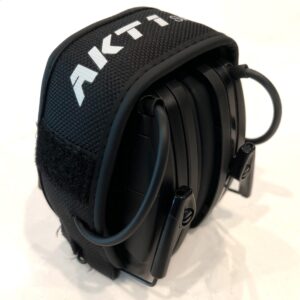 AK AKT1 Sport Cadre Low-Profile Electronic Sound Amplification Slim Safety Earmuff, For Shooting Range, Pistol, Rifle, Mowing, Construction, Work Shops, NRR 22dB