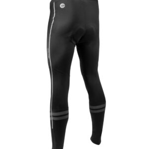 AERO|TECH|DESIGNS | Men's Windstop Padded Cycling Tights | Black | Large