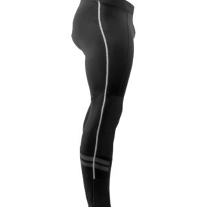 AERO|TECH|DESIGNS | Men's Windstop Padded Cycling Tights | Black | Large