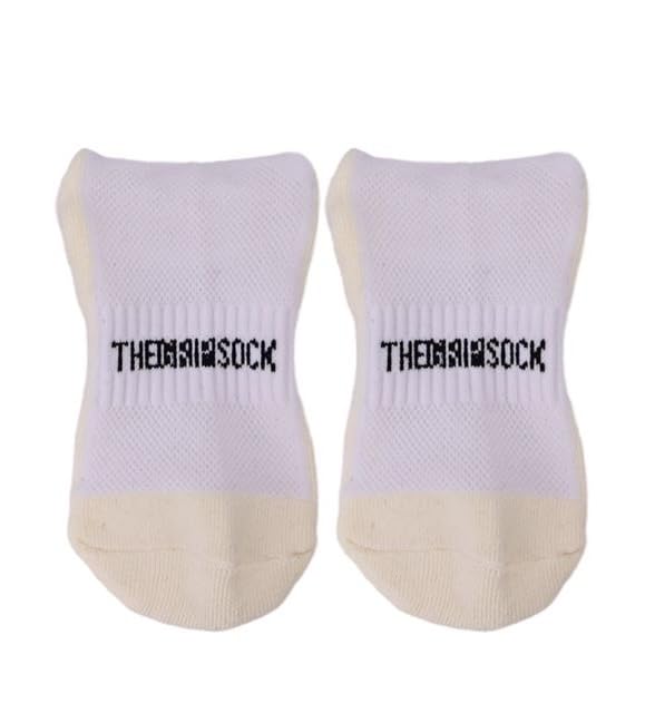 The Grip Sock Youth Socks, Soccer Socks Kids, Anti Slip Soccer Socks, Trampoline Socks, Non Slip Football Grip Socks, Kids socks 4 pk Kids ages 4-10 (White)