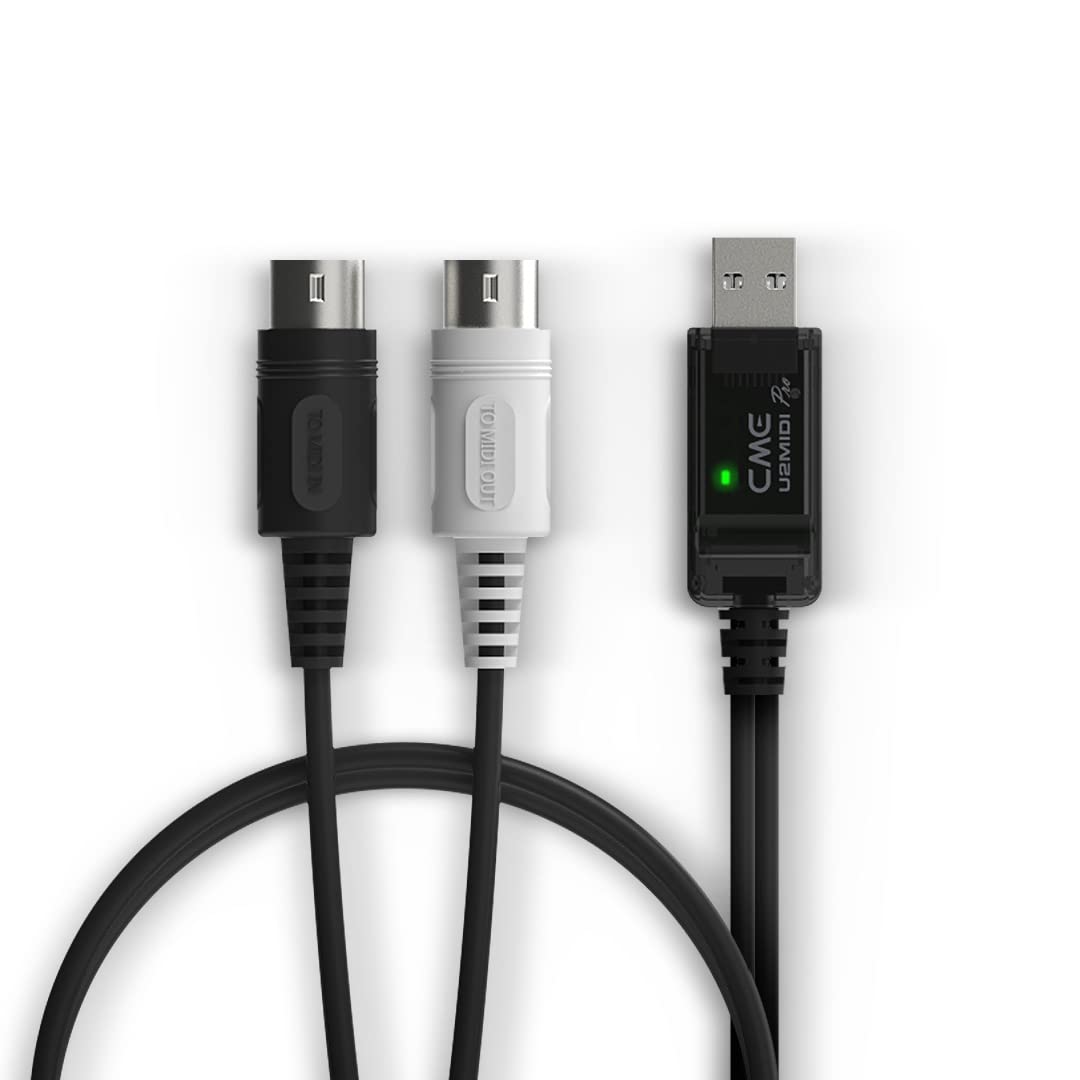 CME U2MIDI Pro - High-Speed USB MIDI Cable with Filter and Mapper - Plug & Play USB-to-MIDI Interface for Computer/Laptop/PC to MIDI Instrument/Device - 6.5ft