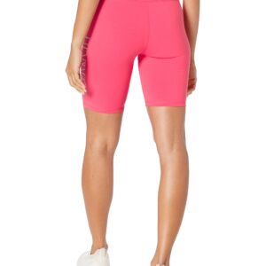 DKNY Women's High Waist Rhinestone Logo Bike Short, Calypso, Small