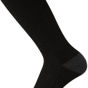 Nautica Men's Crew Dress Socks - 5 Pack Light-Cushion Crew Length Work Socks for Men - Classic Breathable Men's Socks, Size 6-12.5, Grey/Black Stripes