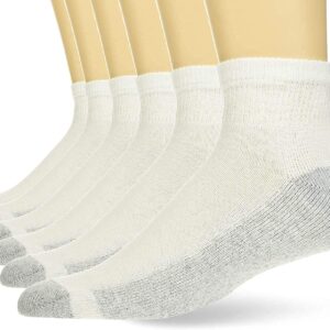 Moda West 24 Pairs - Ankle Bulk Socks Athletic Size 10-13 in White with Grey - Wholesale Case of 24 Men's Socks