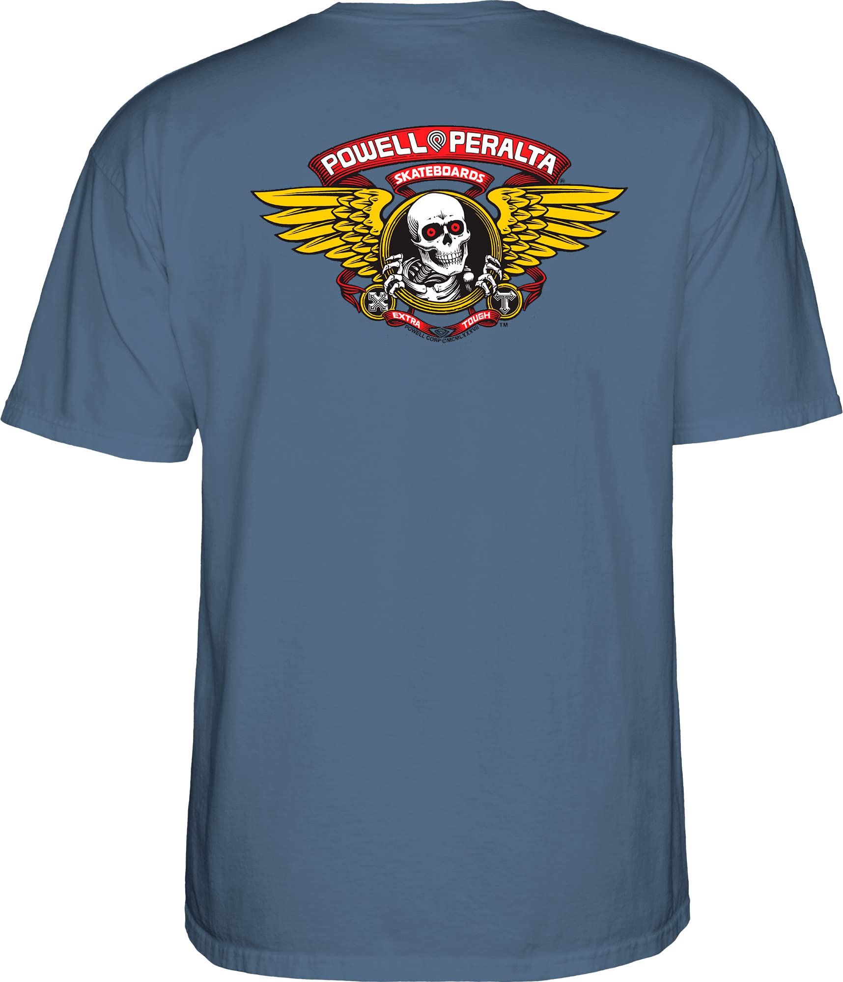 Powell Peralta Winged Ripper T-Shirt, Indigo Blue, Small