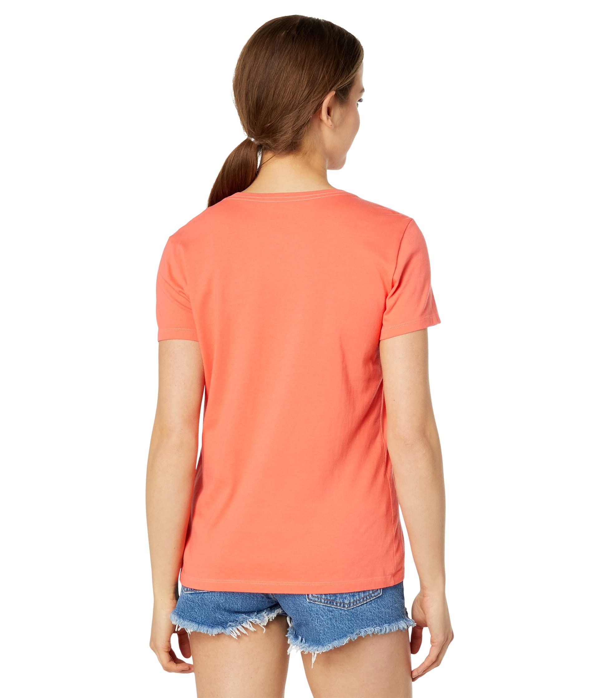 Life is Good Wild at Heart Short Sleeve Crush™ Tee Mango Orange MD (US 8-10)