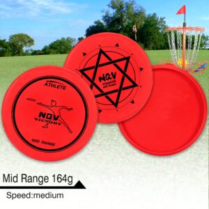 NQV Disc Golf Se with Bag,Disc Golf Beginner Set,6 Pack Flying Discs with Putters Drivers Mid Ranges+1 Black Disc Golf Bag, Disc Portable Outdoor Indoor Beginner Kid Aged6+Adults