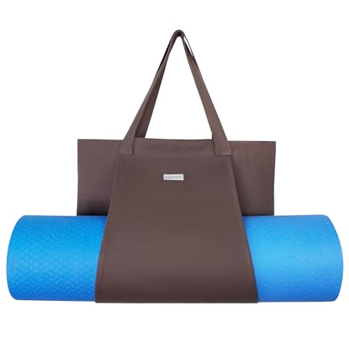 Cwokarb Yoga Mat Bag, Yoga Bags and Carriers Fits All Your Stuff, Yoga Tote Bag for Gym, Pilates, Workout, Beach, Travel and Office