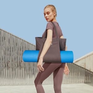 Cwokarb Yoga Mat Bag, Yoga Bags and Carriers Fits All Your Stuff, Yoga Tote Bag for Gym, Pilates, Workout, Beach, Travel and Office