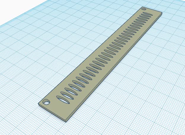 SSMS Eurorack 4HP Vent Panel Holes - Black