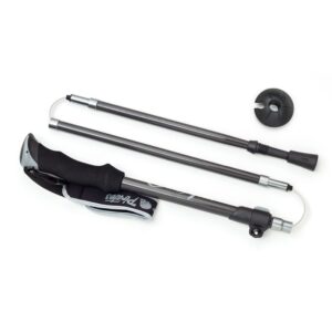 whitewoods side arm trekking carbon 5 piece telescopic packable nordic ski poles - adjust from 120 cm to 140cm