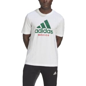 adidas Men's Mexico 2022 Graphic TEE (White-Large)