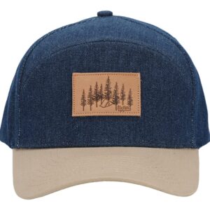 SixHats Khaki & Blue Denim Explorer Snapback Hat | One Size Fits All | Hats for a Cause, Blue & Khaki, Small-Large