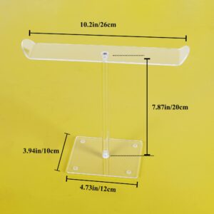 LOVNFC Headband Holder, Hair Accessories Organizer Acrylic Clear Hairband Hair Hoop Display Stand with for Girls Women