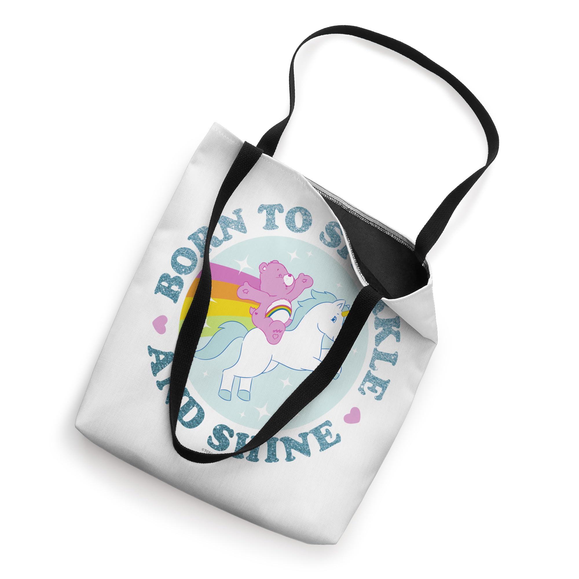 Care Bears Born To Sparkle And Shine With Cheer Bear Tote Bag