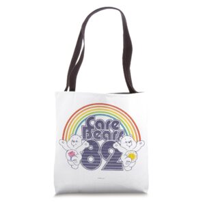 care bears 82 rainbow with share bear and cheer bear tote bag